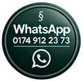 Ein Button mit der Aufschrift „WhatsApp“