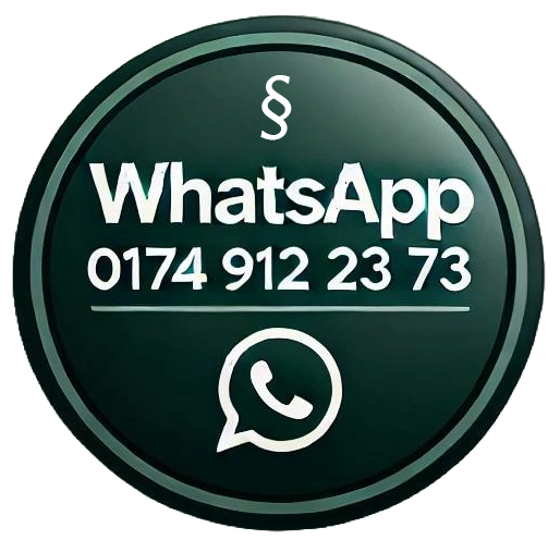 Ein Button mit der Aufschrift „WhatsApp“
