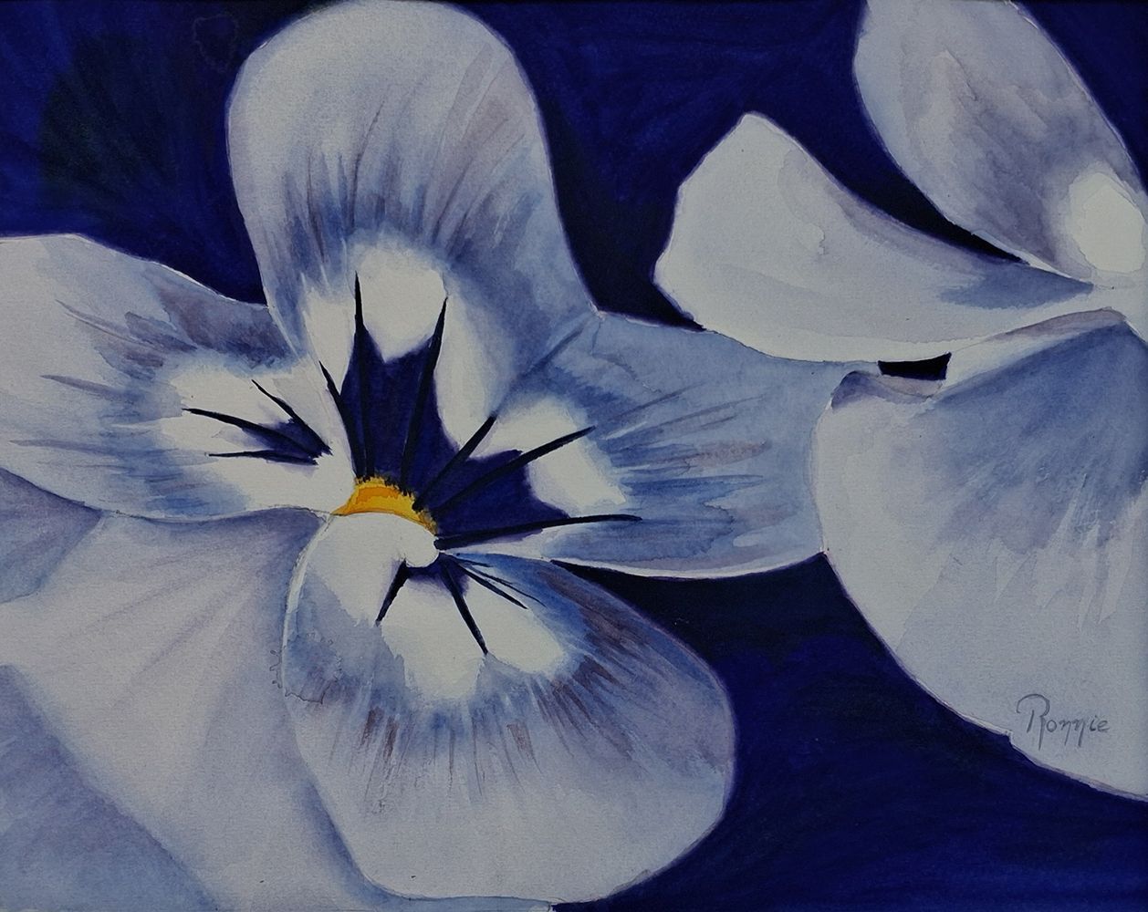 Inner Bloom III sterke uitvergroting van een viooltje
