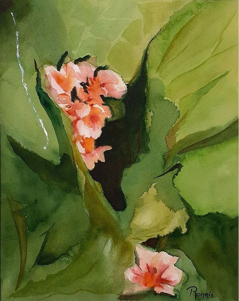 Aquarel van de schoenlapper
