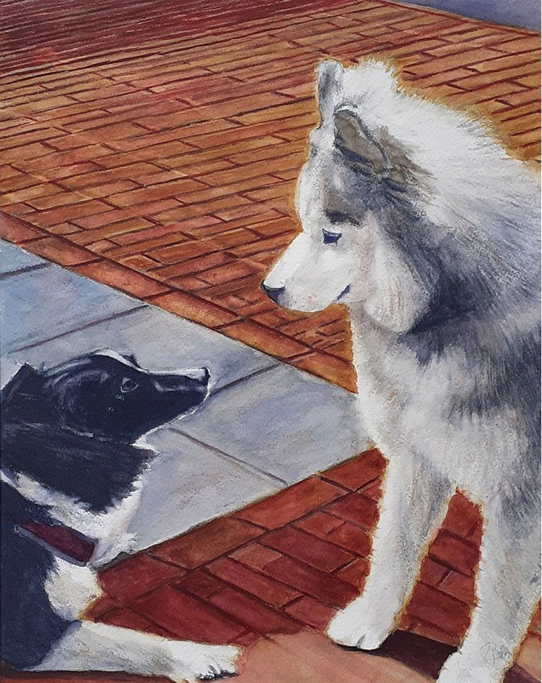 Aquarel honden