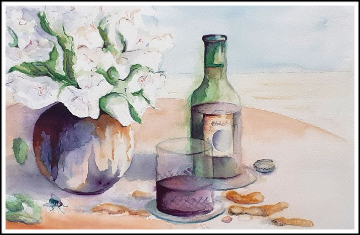 Aquarel: stilleven