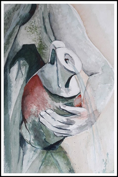 Aquarel: kruik