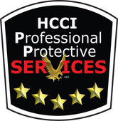 A logo for hcci professional protective services llc