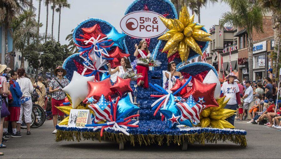 Rogers Marketing Services coordinated 4th of July float entry for 5th & PCH with Miss Huntington Beach at downtown Huntington Beach 2019 Rogers Marketing Services coordinated 4th of July float entry for 5th & PCH with Miss Huntington Beach at downtown Huntington Beach 2019