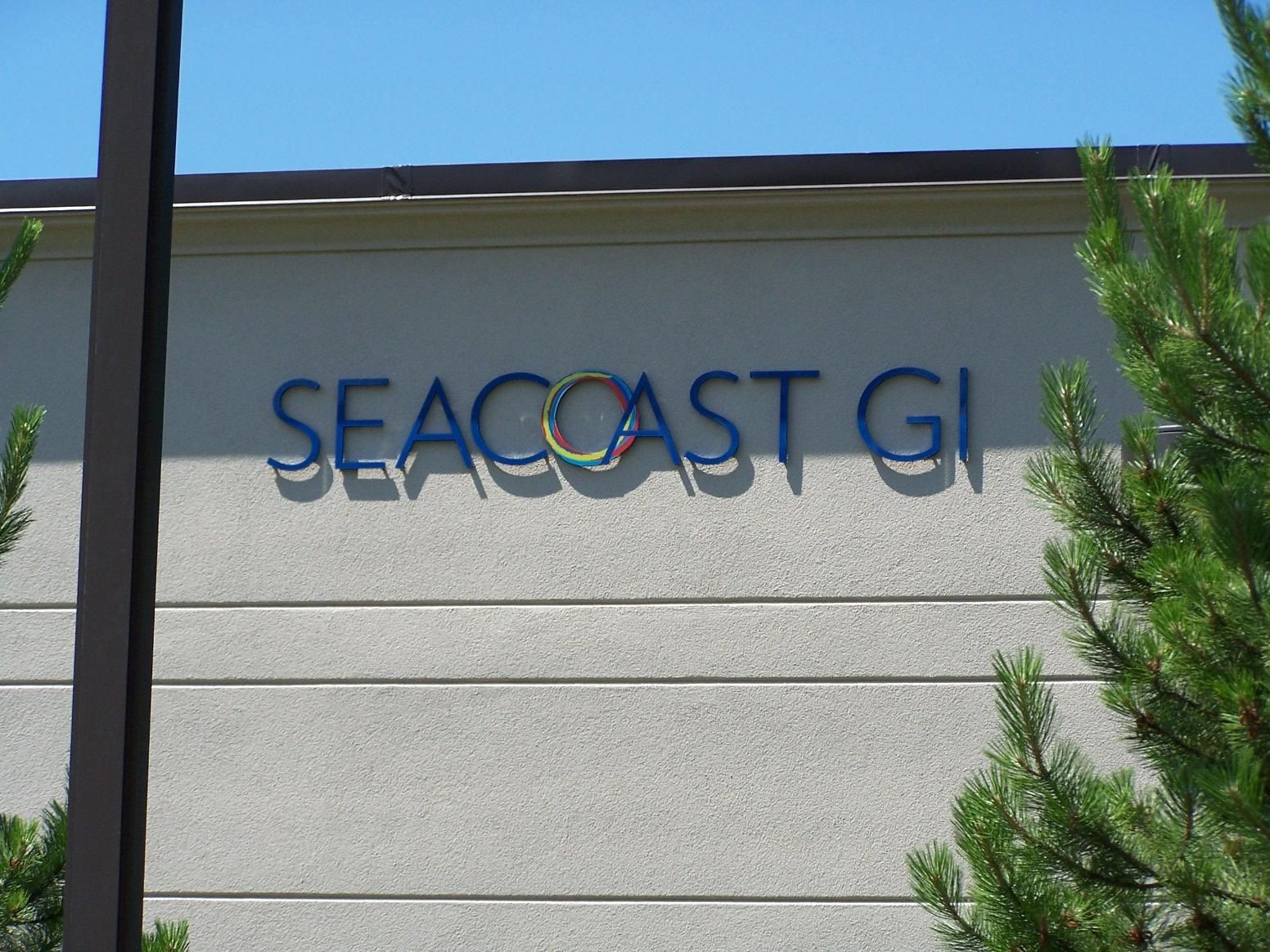 A sign on a building that says seacoast gi