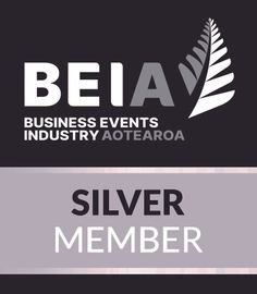 BEIA Business Events Industry Aotearoa silver member logo on dark background