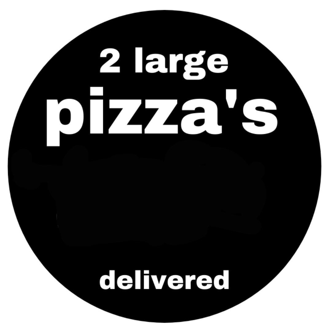 Terra Rossa 2 large pizza and drink $37
