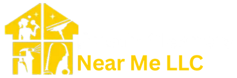 Yellow house-shaped logo with white worker silhouettes and text &ldquo;Near Me LLC&rdquo;