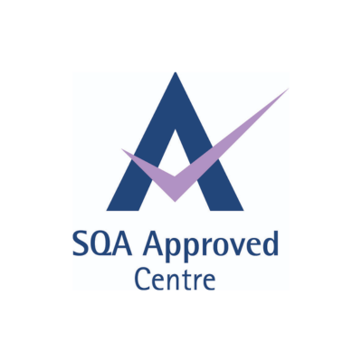 A logo that says sqa approved centre on it