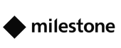 Milestone logo: black diamond shape to the left of the word 