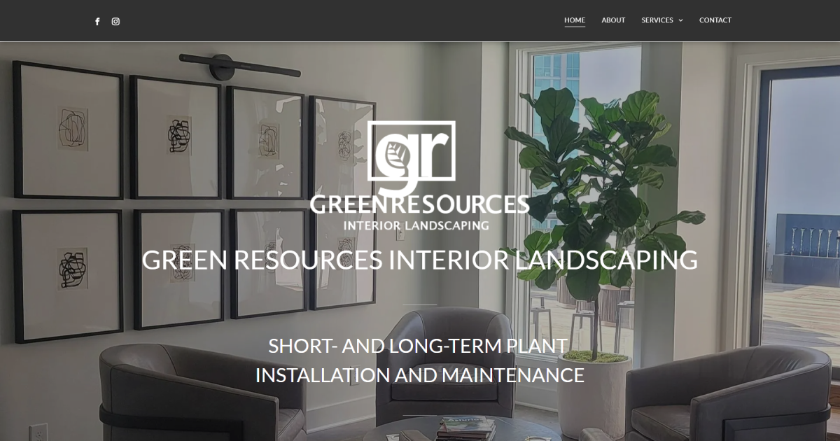 Green Resources Interior Landscaping cover