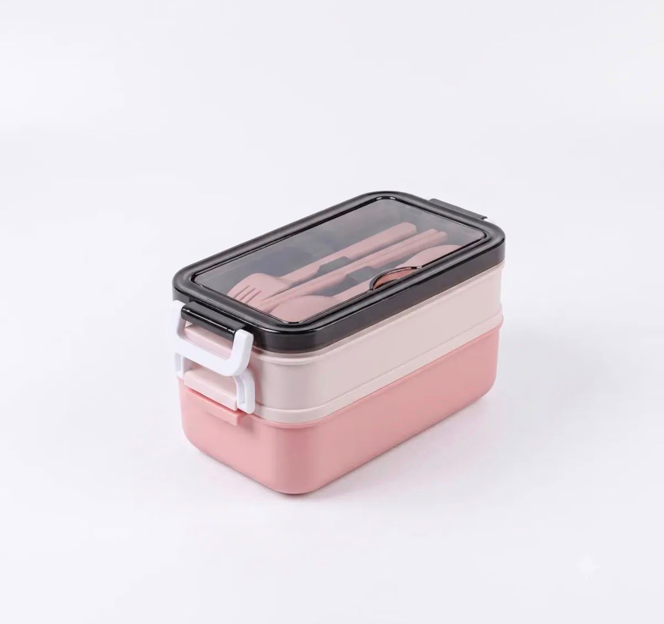 Lonchera doble capa con cubiertos incluidos 1,4 lts Libre BPA