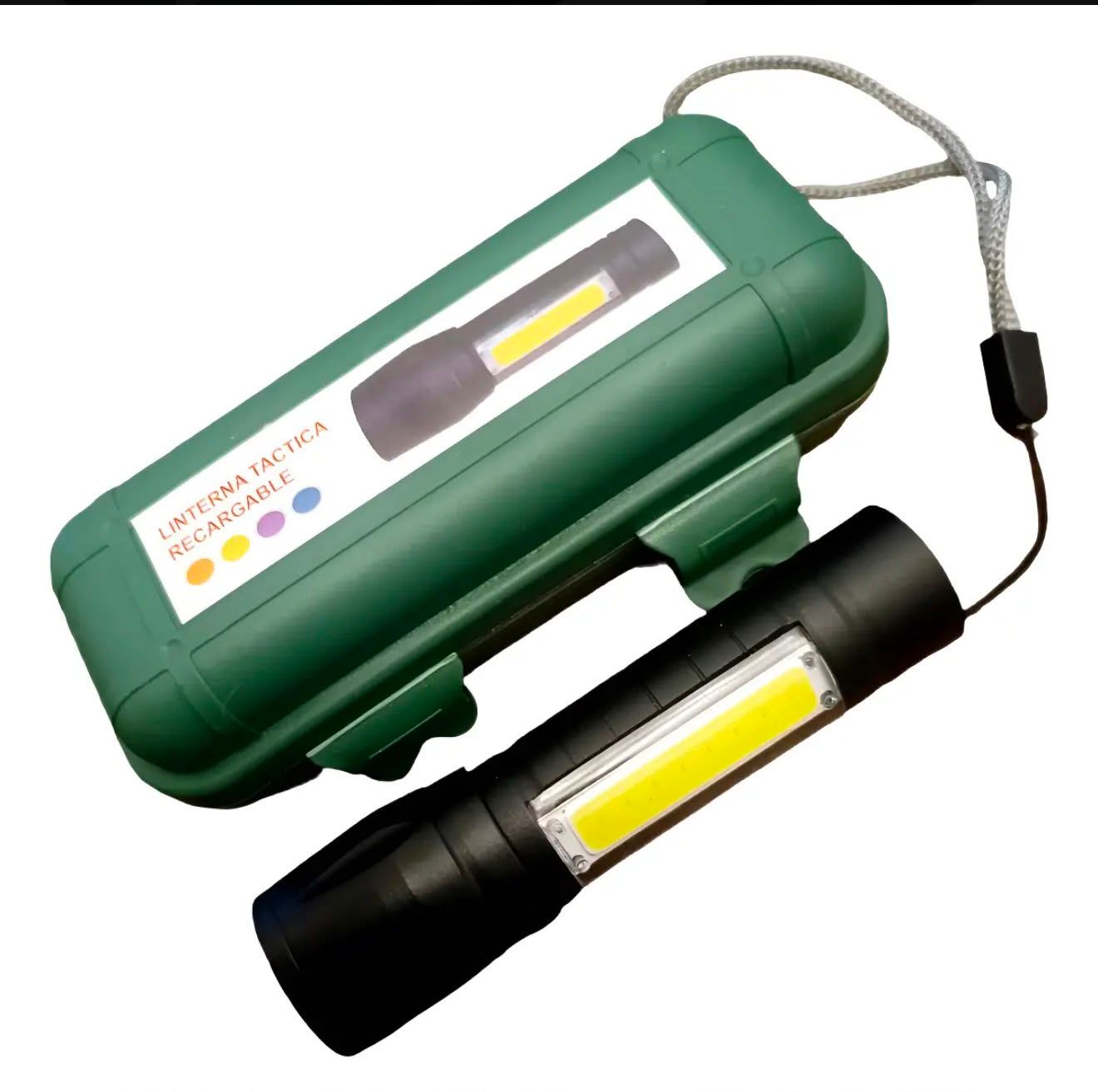 Mini Linterna Recargable 3 Posiciones