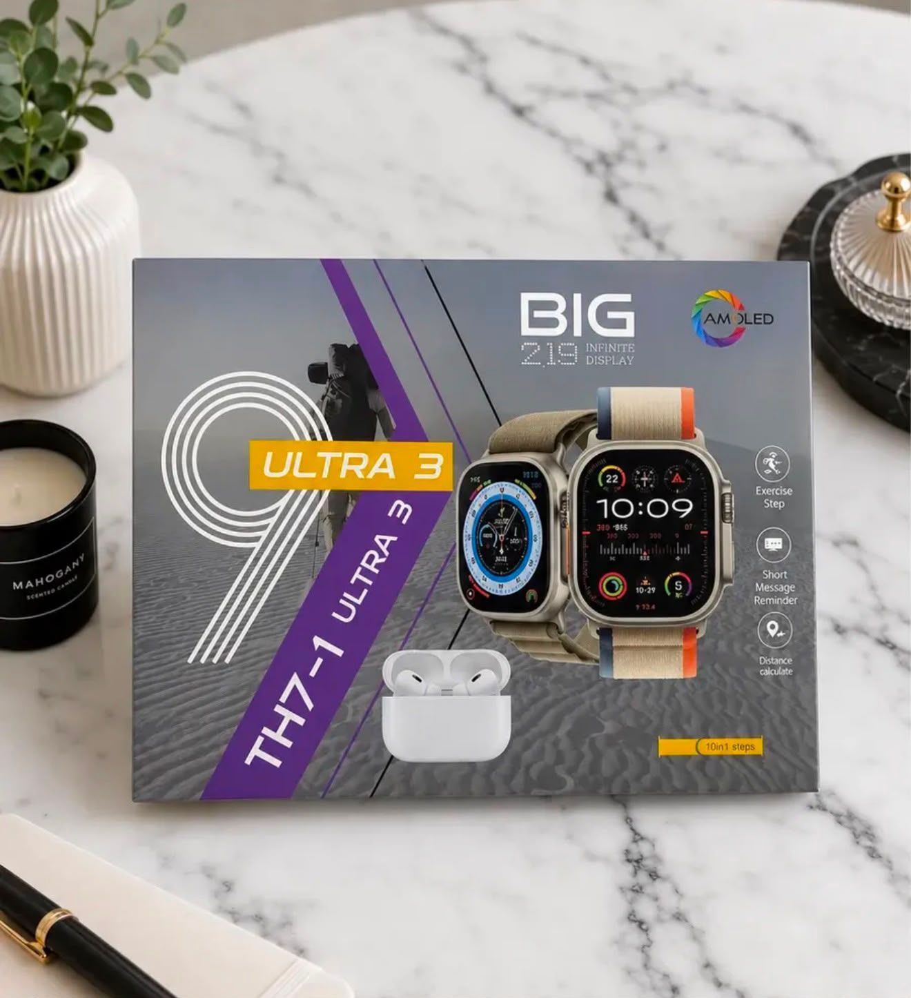 Smartwatch con 7 Mallas y Auriculares