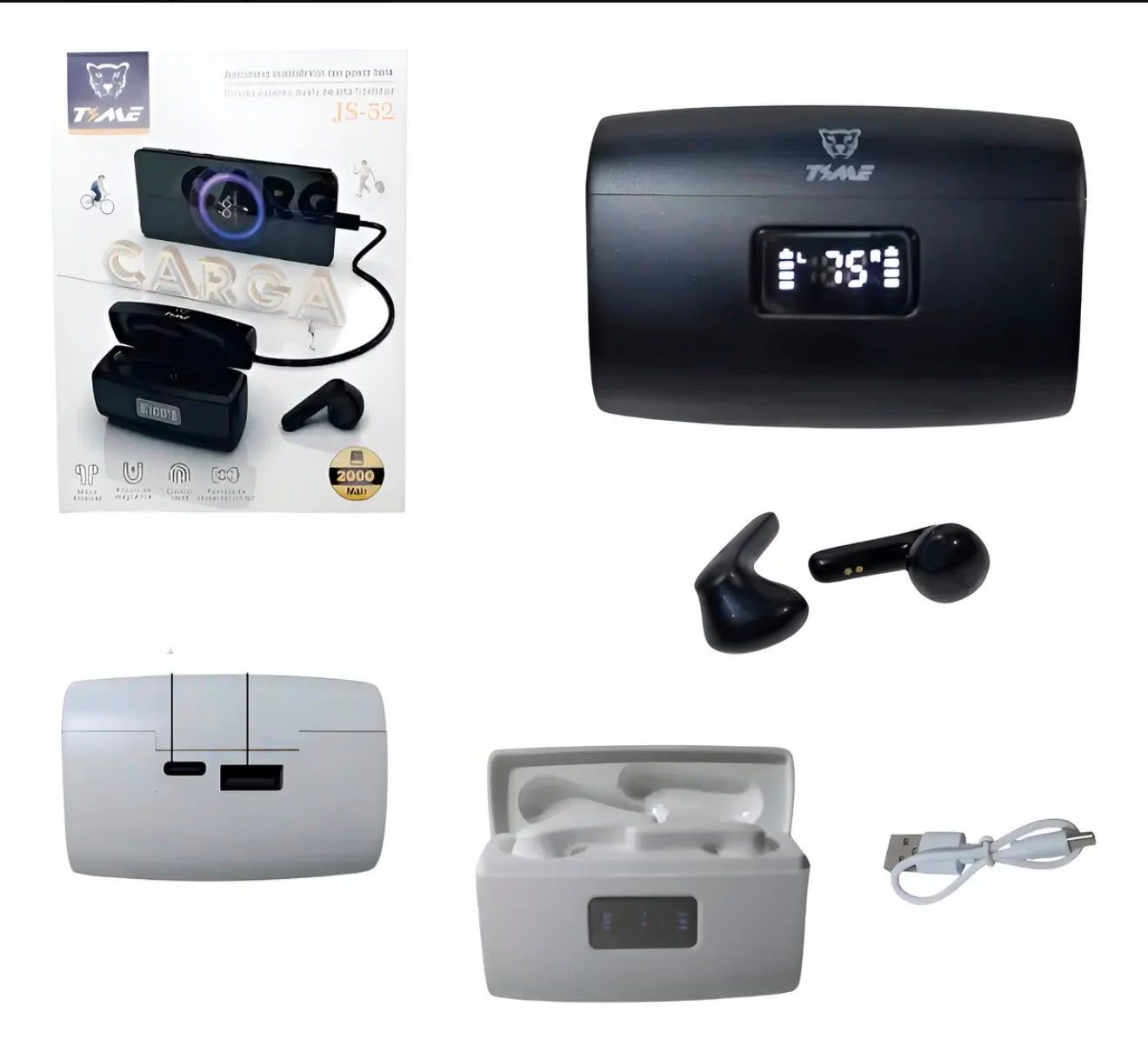 Auriculares con Power Bank
