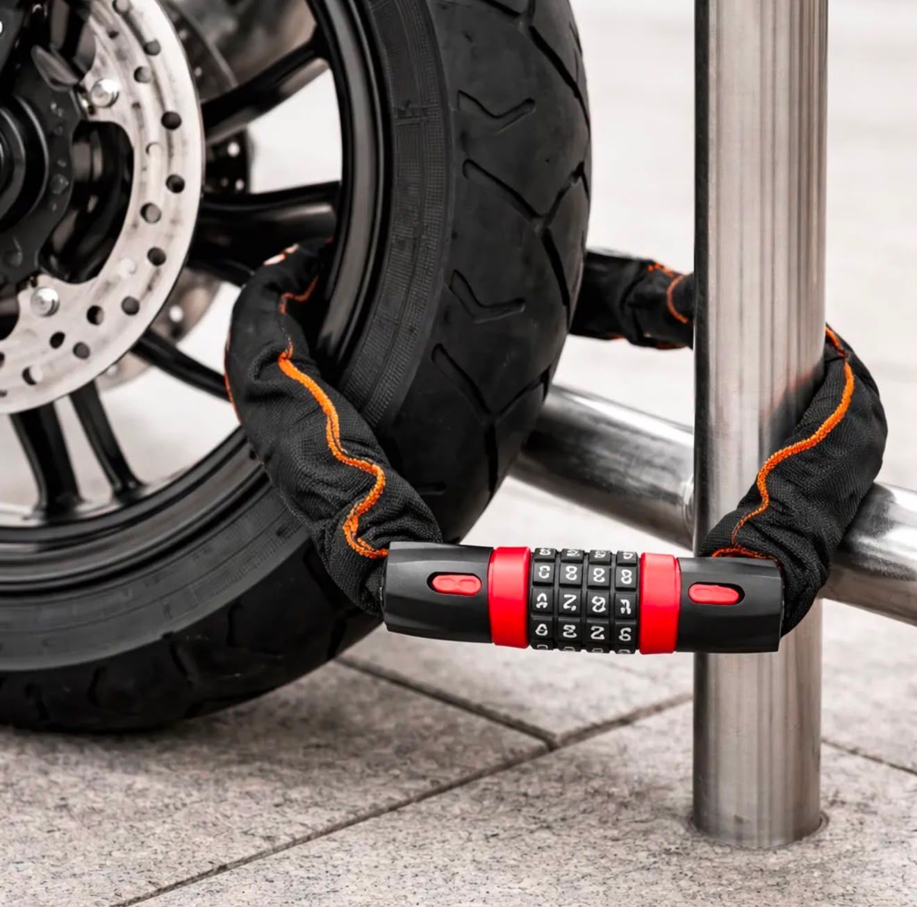 Linga Cadena para Moto con Código