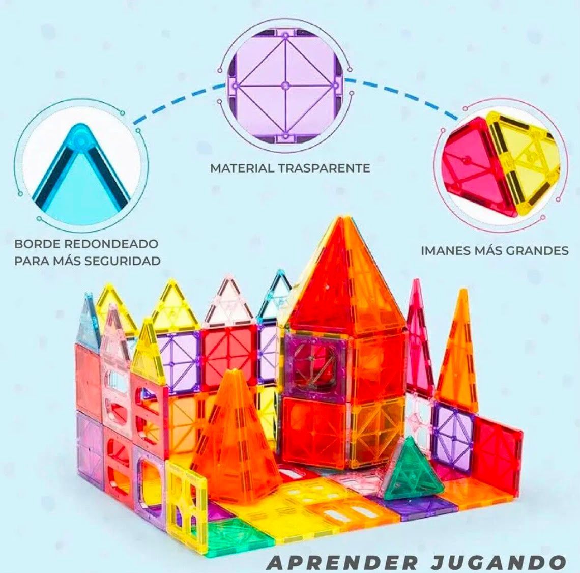 Bloques Magnéticos Infantiles 32 Piezas