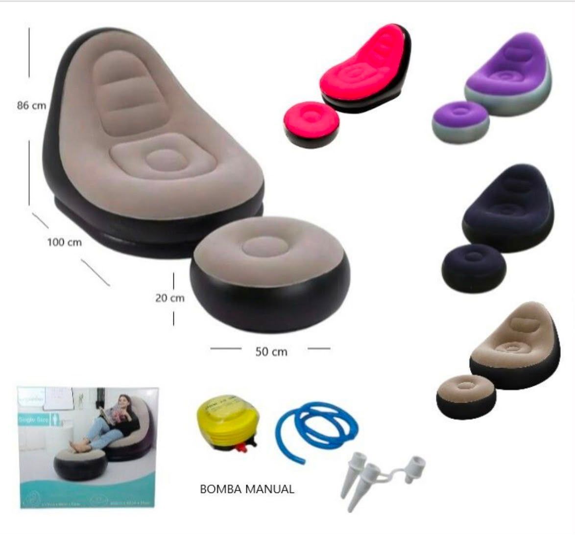 Sillón Inflable (Consultar color antes de comprar)