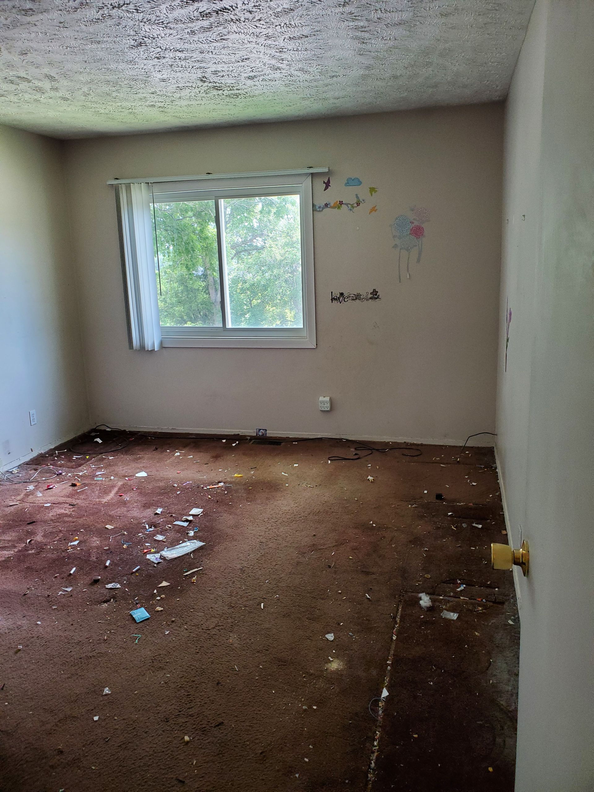 Bedroom after property cleanout