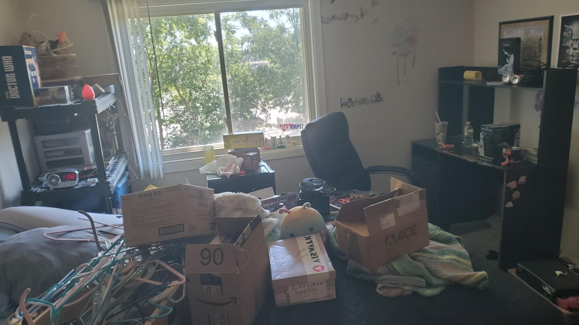 Bedroom before property cleanout