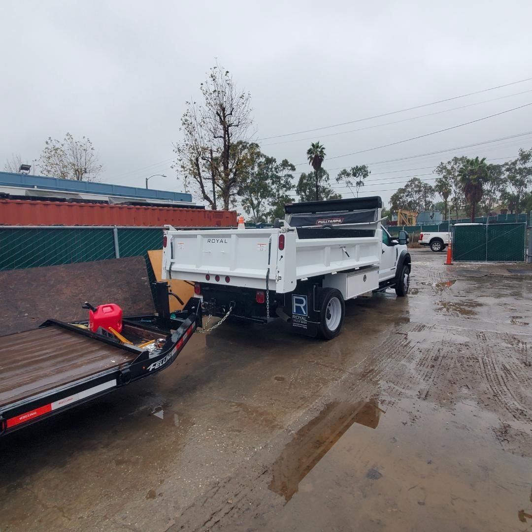 Premier Junk Hauling and Demolition F550 flatbed truck