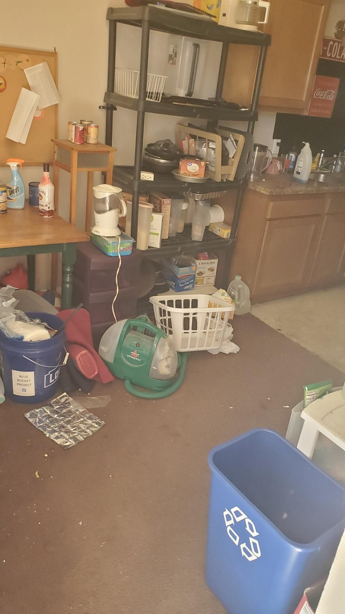 Kitchen before property cleanout in Omaha Nebraska
