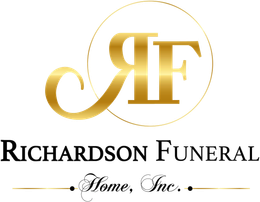 The logo for sample funeral home is shown on a white background.