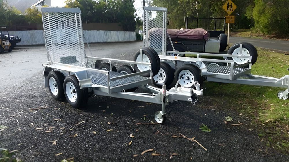 Two Trailers Are Parked Next To Each Other — Hastings Trailer Centre in Port Macquarie, NSW