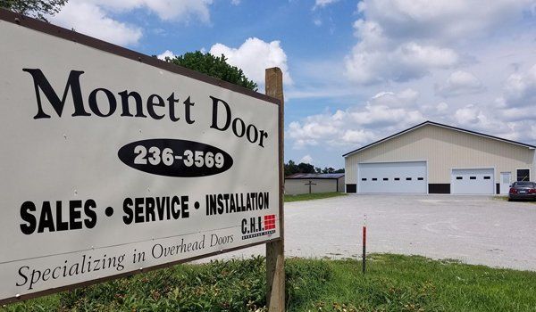 Monett Door Banner Sign — Monett, MI — Monett Door