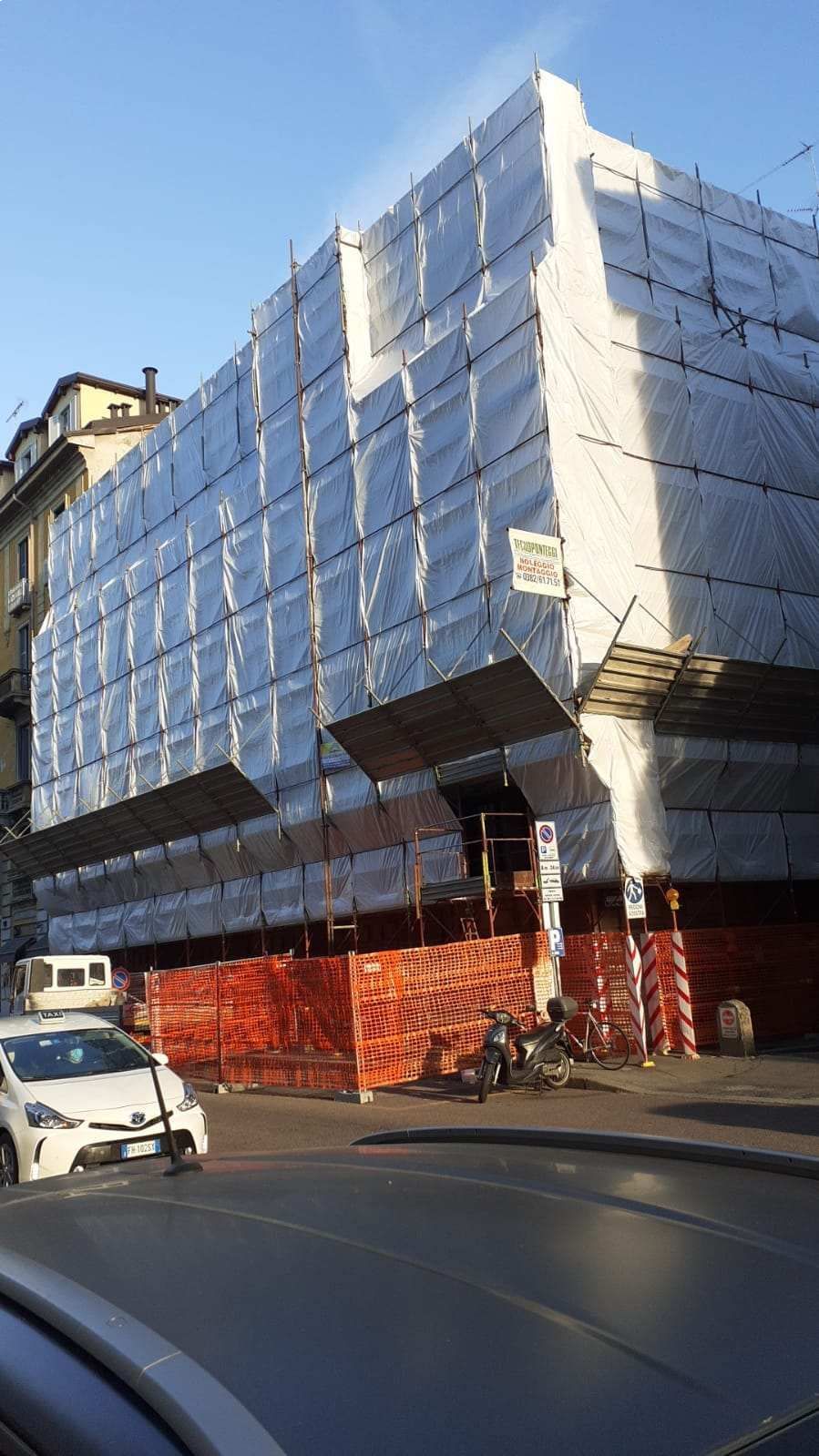 impalcature per ristrutturazione facciate