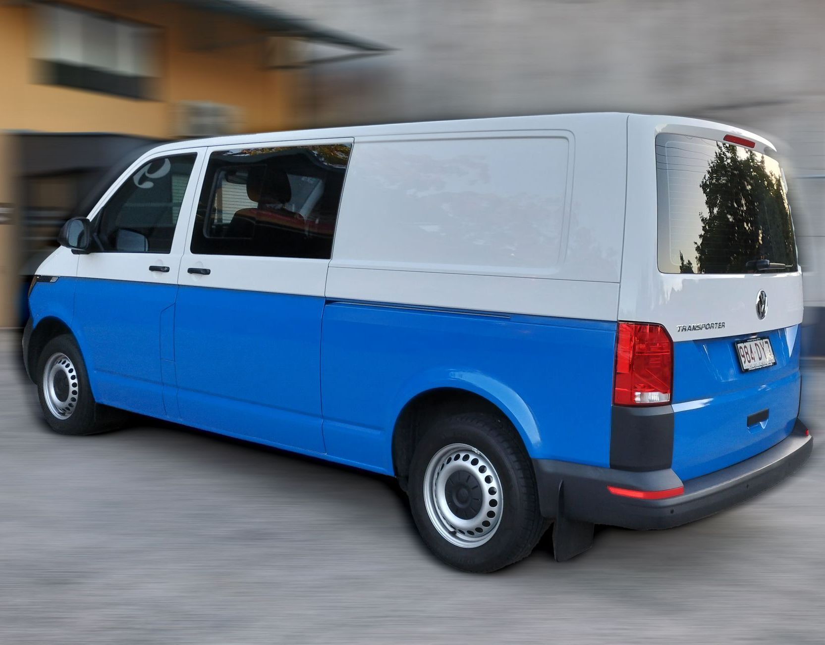 Blue and White Van  — Caledonian Colour In Kunda Park, QLD