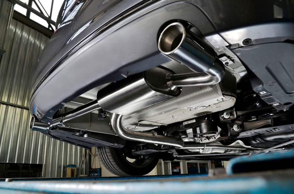 Underside View of a Car Showing Its Exhaust System — Jims Auto Care in Berrimah, NT