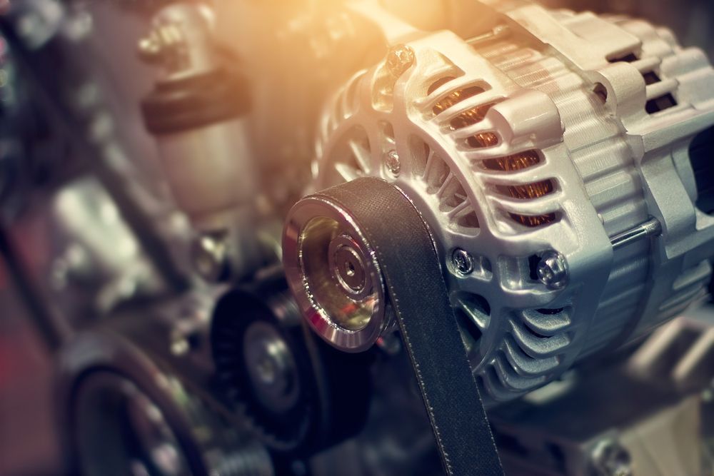 Close-up of a Car Engine With the Belt in Focus — Jims Auto Care in Berrimah, NT