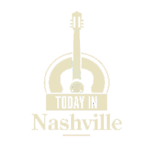 The logo for today in nashville is a guitar in a circle.