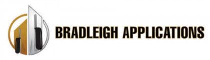 Bradleigh Applications logo with gold and black stylized icon and bold black text