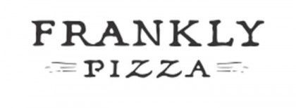 Frankly Pizza logo in black text on a white background