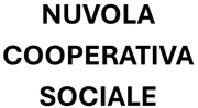 Testo nero con la scritta “NUVOLA COOPERATIVA SOCIALE” su sfondo bianco
