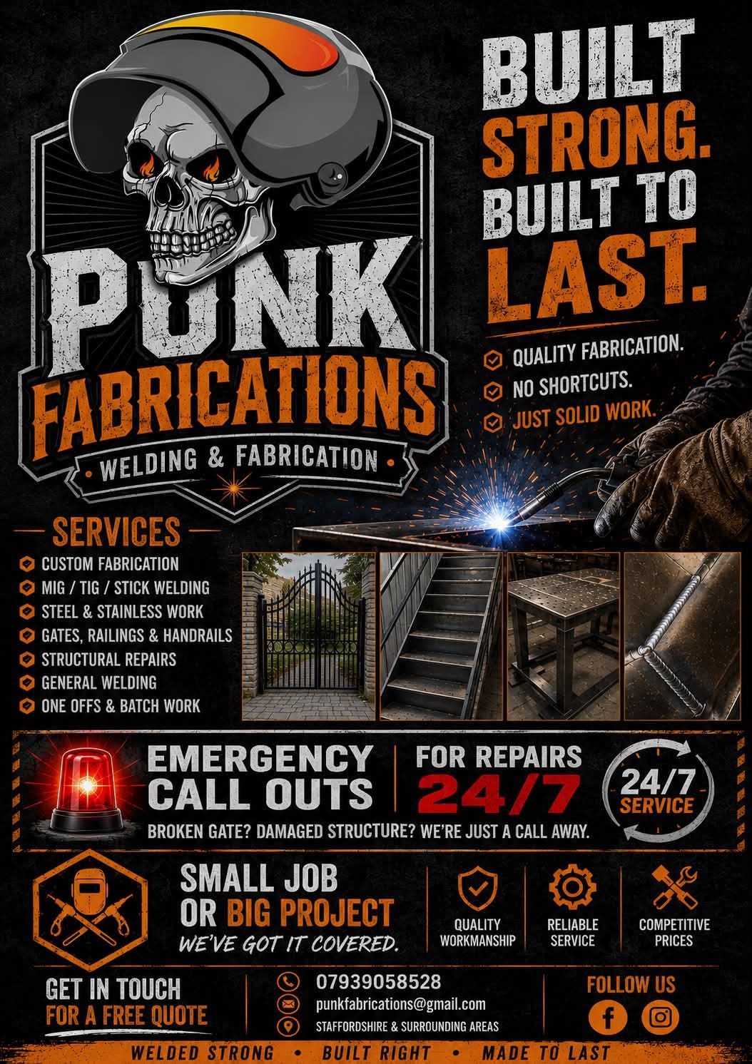 Punk Fabrications Services We Provide