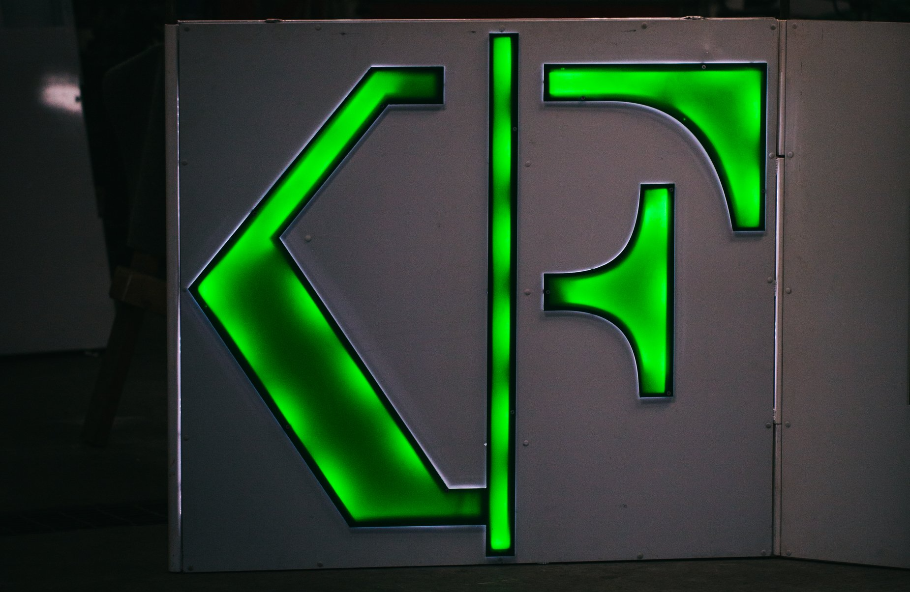 Light up acrylic signage for the Korn Ferry golf championship