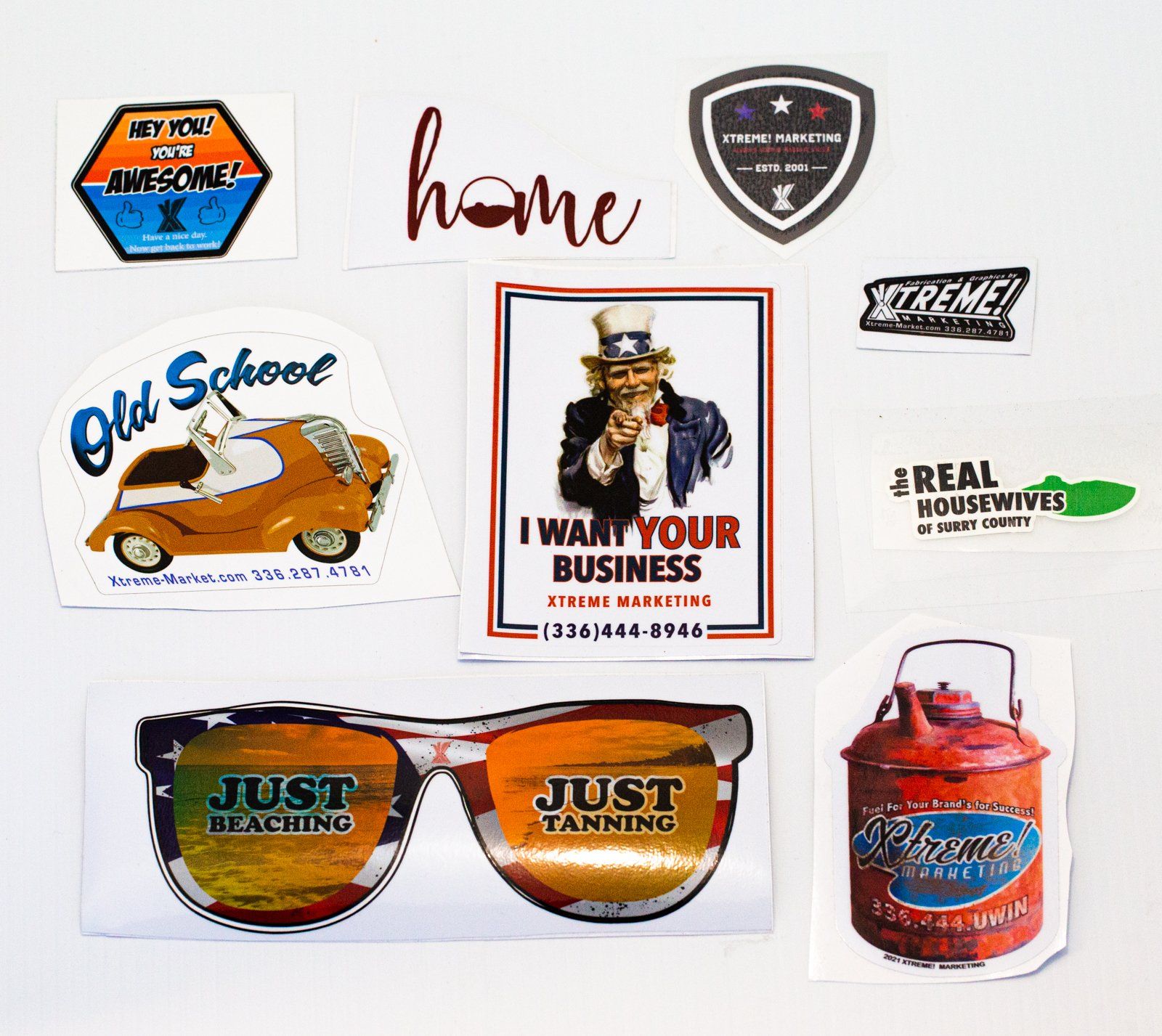 Stickers printed on 3M vinyl