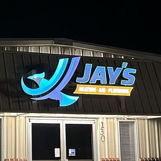 Lit channel letters for HVAC company