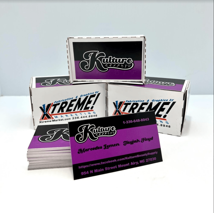 Business cards for beauty company