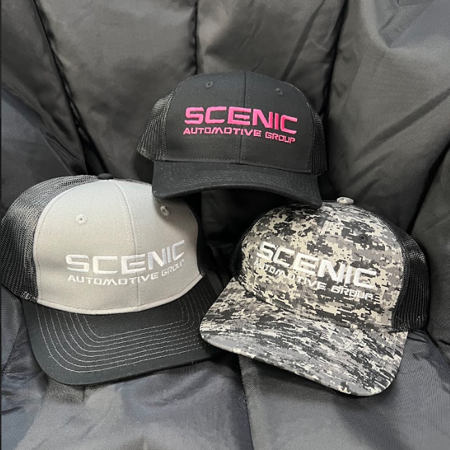 Embroidered hats for car dealer