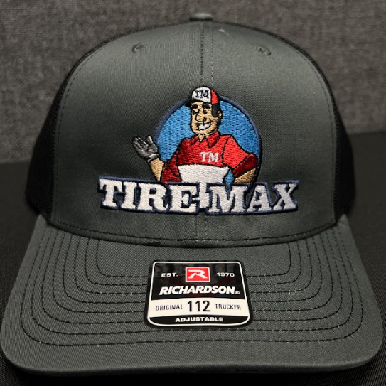 Embroidered hat for tire salesman
