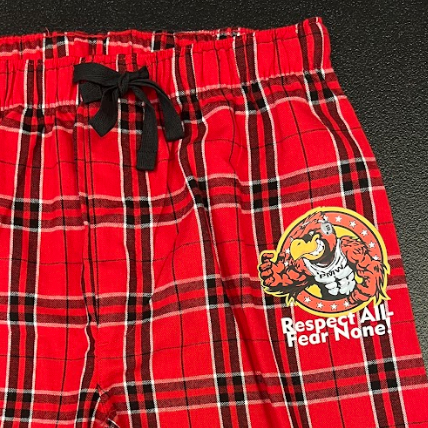 Custom pajama pants for local high school wrestling team