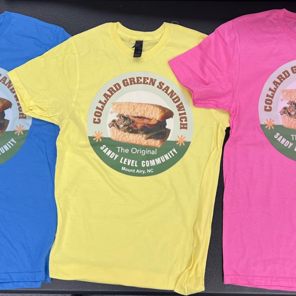 Custom tshirts for collard greens sandwich in mount airy