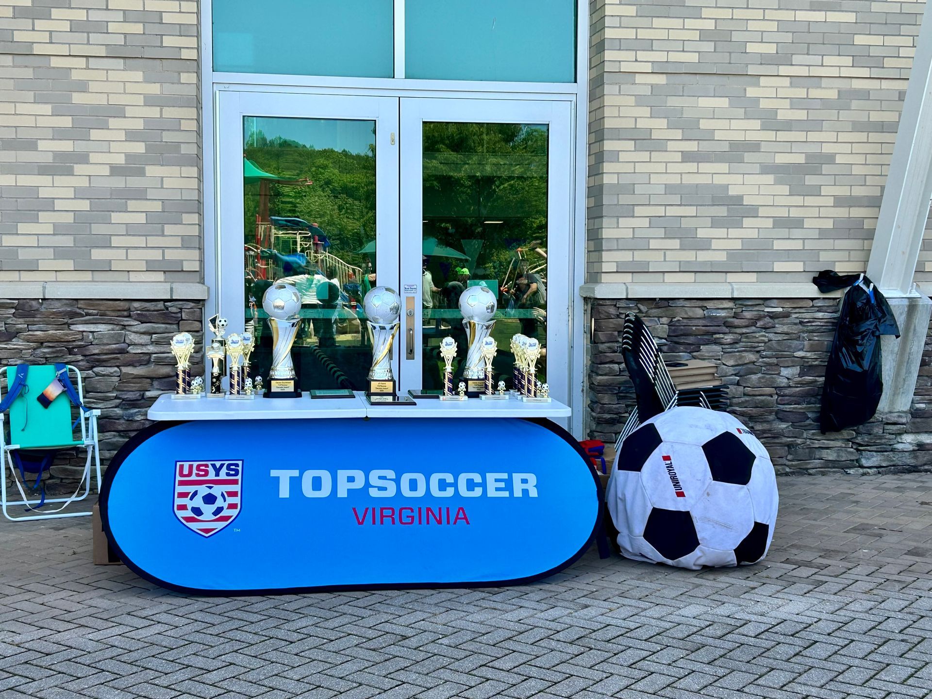 TOPSoccer program at Northern Piedmont Sports Club with trophies