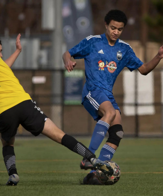 Boy playing soccer for Northern Piedmont Sports Club