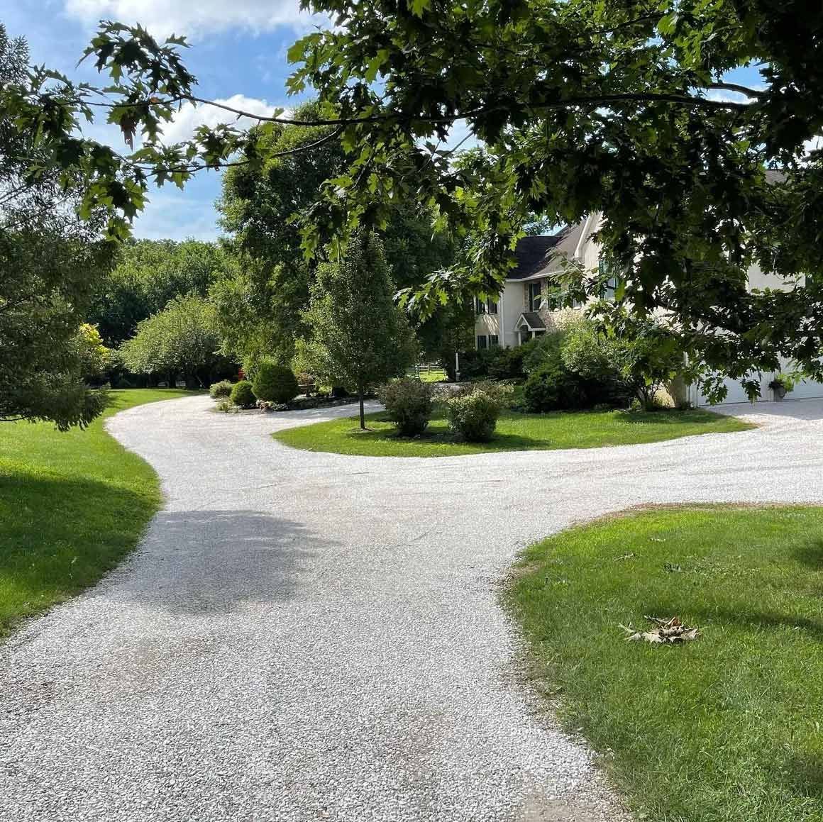Winding Gravel Driveway